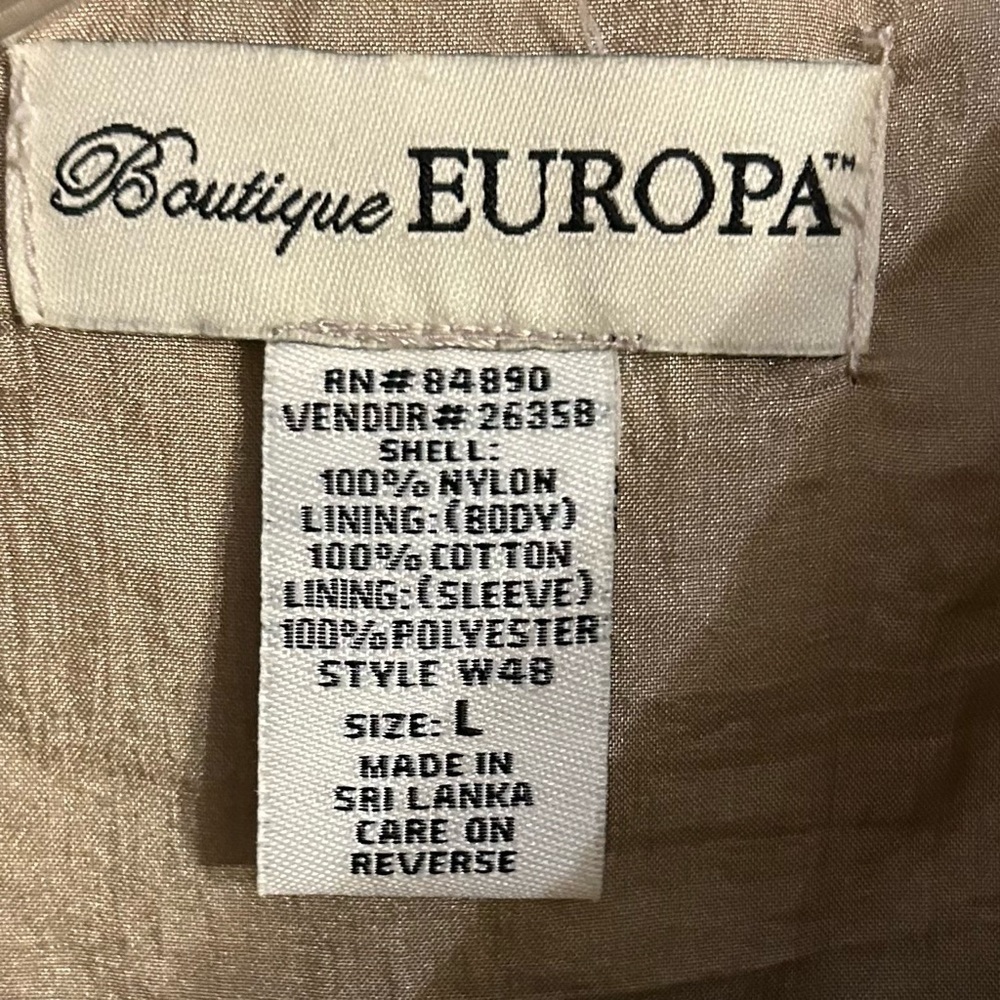 Lightweight Shiny Gold Jacket Windbreaker - Picture 2 of 4